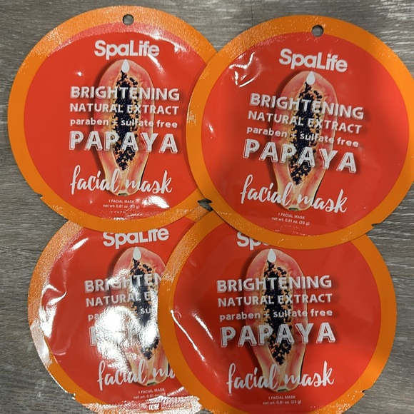 SpaLife Facial Masks 4 Brightening Natural Extract/7 SpaLife Deep Cleansing NEW! - Picture 6 of 9